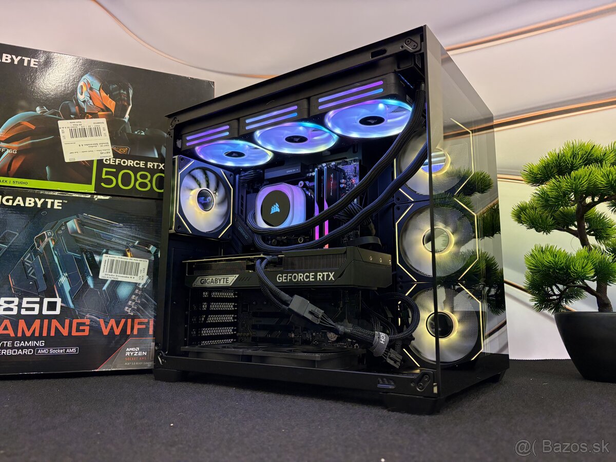 Herný PC R9 9800X3D / RTX 5080 16GB / 32GB DDR5 / 2TB NVMe