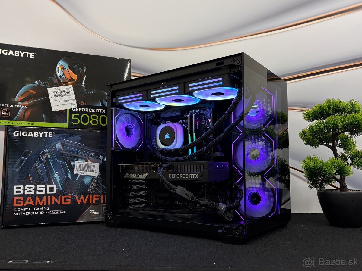 Herný PC R9 9800X3D / RTX 5080 16GB / 32GB DDR5 / 2TB NVMe