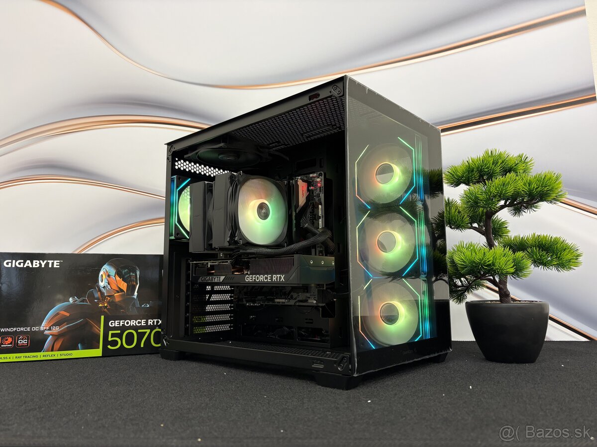 Herný PC R7 7800X3D / RTX 5070 12GB / 32GB DDR5 / 1TB NVMe